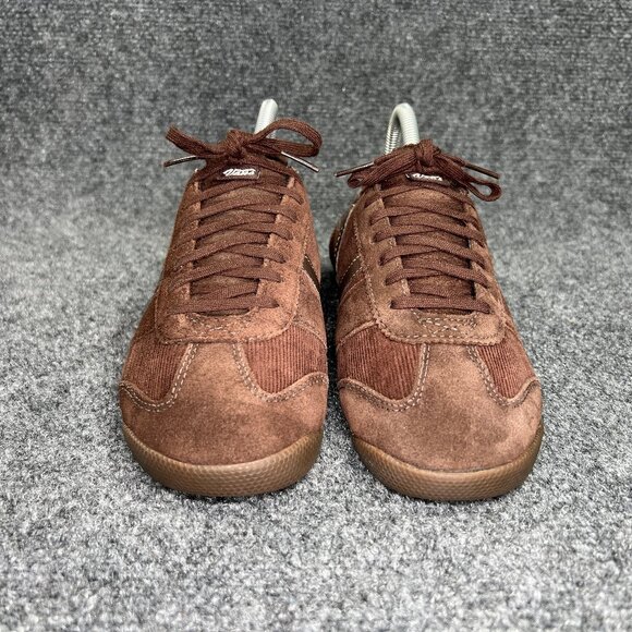 Vans Dabney Shoes Women's Size 8 Brown Suede Corduroy Low Lace Y2K Retro Sneaker - Picture 2 of 16